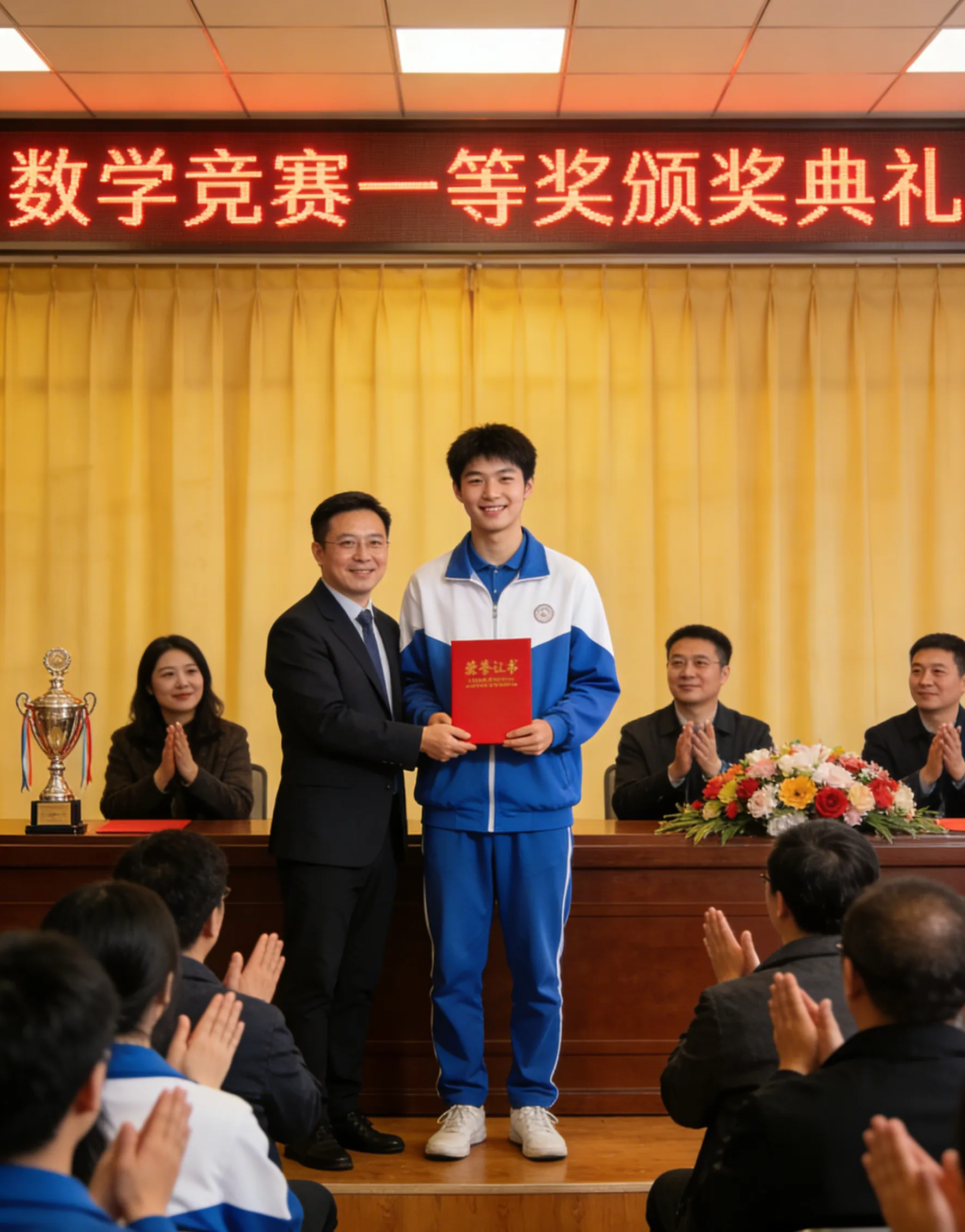 刘天清同学获奖照片 · 11月20日